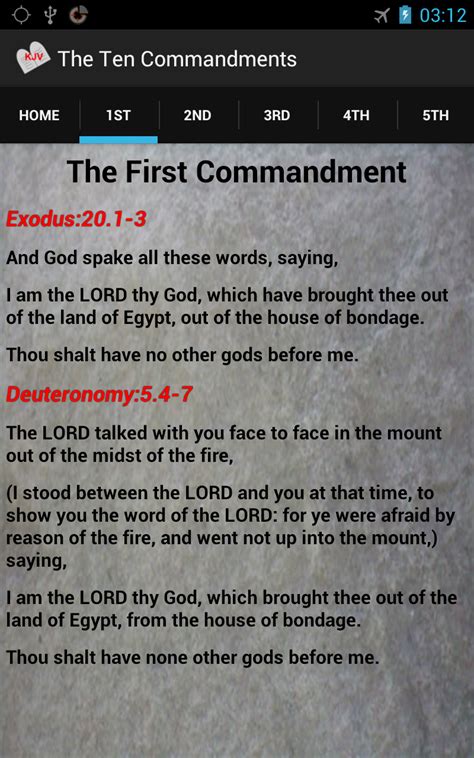 amazoncom  ten commandments king james version