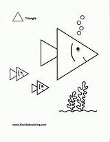 Coloring Triangles Pages Triangle Sheet Color Kids Print Colouring Popular Template sketch template