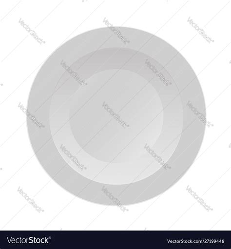 dinner plate template royalty  vector image