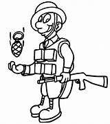 Coloring Soldier Pages Printable sketch template