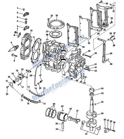 hp johnson outboard parts diagram