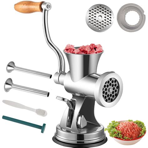 vevor hand operated meat grinder  stainless steel manual meat grinder multifunction crank