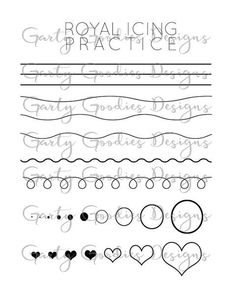 template  printable icing practice sheets templates printable