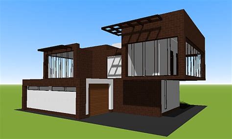plan    storey house   garage   terrace    tech style