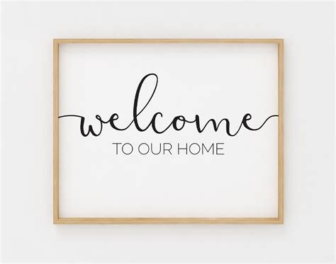 home sign printable wall art  sign etsy canada