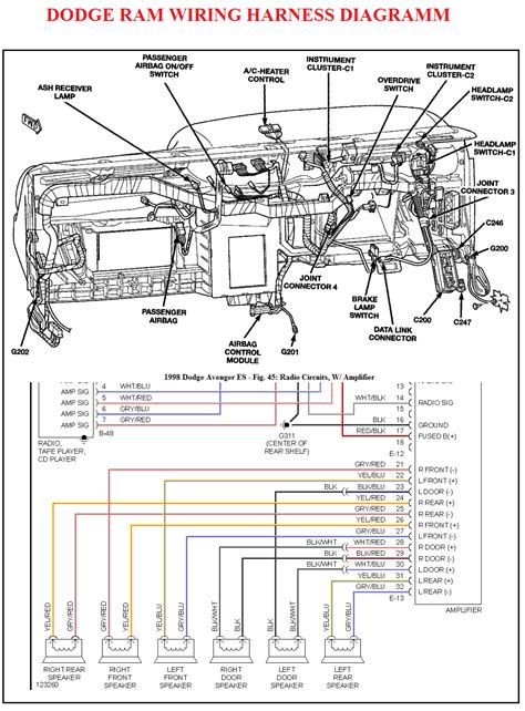 dodge ram stereo wiring diagram