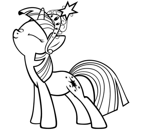 twilight sparkle    pony coloring page  printable