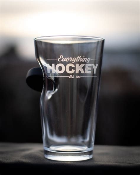 hockey drink glasses