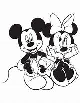 Minnie Coloring Mickey Mouse Pages Popular Book sketch template