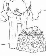 Abraham Isaac Sacrifices Issac sketch template