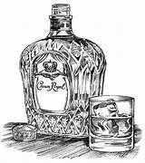 Crown Royal Bottle Drawing Illustration Advertising Takes Drawings Sprouls Tattoo Color sketch template