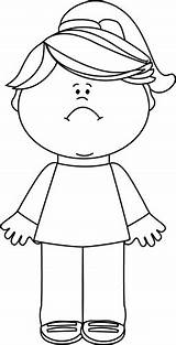 Sad Girl Clipart Clip Disappointed Little Face Outline Happy Young Angry Emotions Girls Draw Visit Mycutegraphics Graphics Clipground sketch template