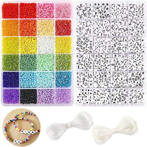 amazon dicobd beads kit pcs mm glass seed beads  pcs