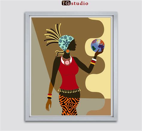 African American Wall Art African Woman Afrocentric
