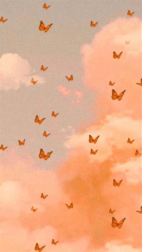 butterflies clouds cute background wallpaper wallpaperscom