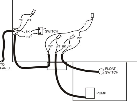 water  pump control box septic wiring diagram submersible wire  tank float switch