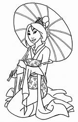 Mulan Princess sketch template