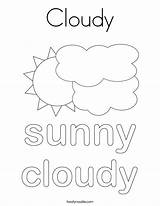 Cloudy Coloring Built California Usa Sun sketch template