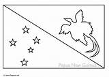 Papua Guinea Flag Coloring Pages Printable Edupics Large sketch template