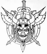 Viking Tattoo Shield Flash Warrior Drawing Tattoos Drawings Swords Axes Shields Designs Sketches Norse Getdrawings Celtic Men Choose Board sketch template