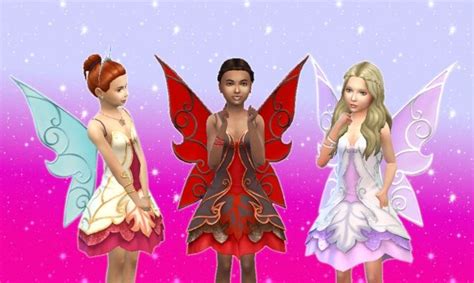 Fairy Dress For Girls At My Stuff Via Sims 4 Updates