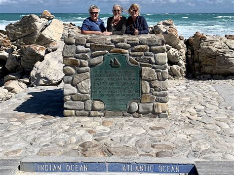 zuidelijkste puntje van afrika cape agulhas foto zuid afrika