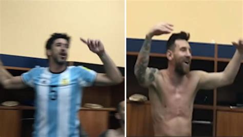 Argentina Fans Love The Way Lionel Messi Celebrated In Dressing Room