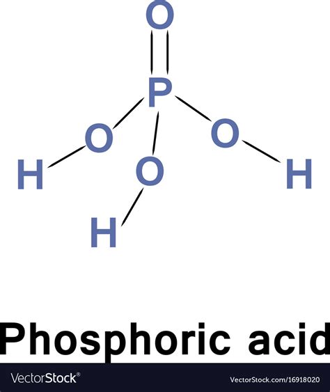 phosphoric acid hpo royalty  vector image