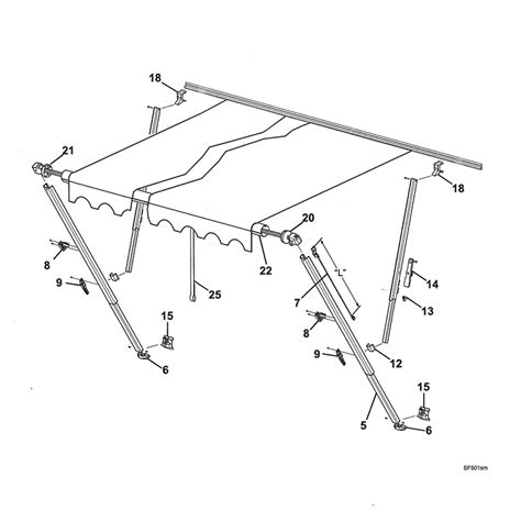 carefree electric awning parts diagram acompleteimpossibility
