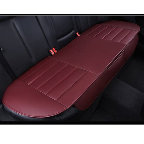 otoez deluxe leather car rear seat cover  bench cushion full