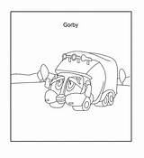 Coloring Truck Kids Garbage Gorby Engine Pdf Open Print  sketch template