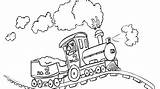 Coloring Pages Track Tracks Train Getcolorings Color Railroad sketch template