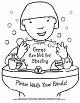 Coloring Hygiene Printable Health Kids Activities Worksheets Germs sketch template