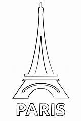 Torre Eiffel sketch template