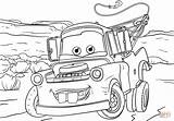 Mater Coloring Tow sketch template