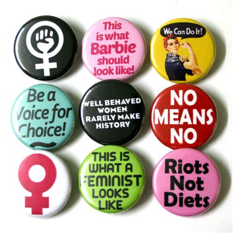 feminist badges buttons pinbacks x 9 size 32mm feminism riot grrl badge lot ebay