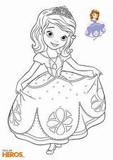 Coloring Pages Sofia First Princess Book Princesse La sketch template