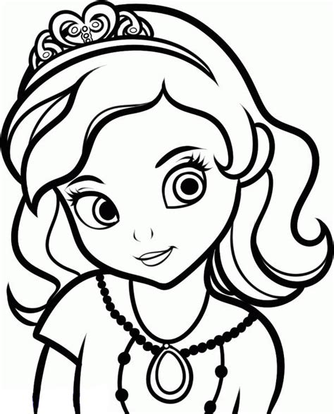 princess sofia   drawing coloring page netart