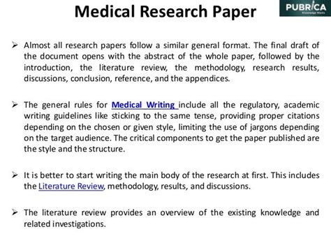 write  medical research paper  publishing   high impact