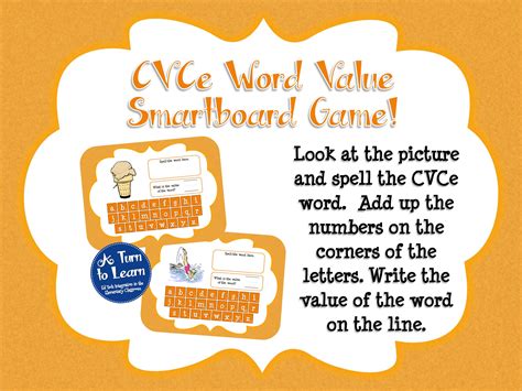 cvce words smartboard games  turn  learn