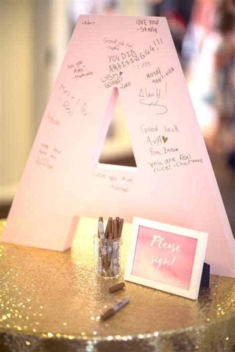 signature letter from a pretty in pink bat mitzvah