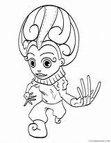 Coloring4free Mardi Gras Coloring Pages Jester Costume Related Posts sketch template