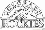 Rockies Colorado Coloring Logo Mlb Pages Coloringpages101 Printable Sports Color Kids sketch template
