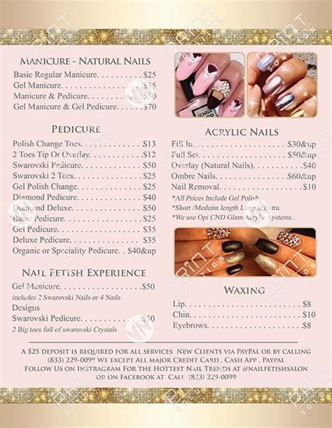 luxury nails  spa prices waterfallbryand