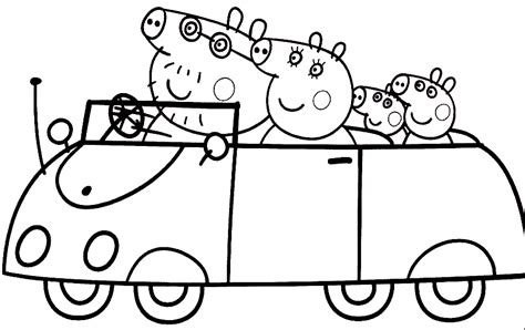 pig coloring pages print color craft