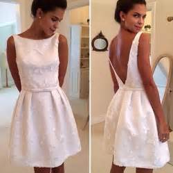 Charming White Prom Dress Satin Sexy Backless Homecoming