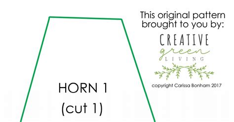unicorn horn headband pattern  tutorial  creative green living