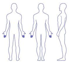 human body outline front    outline templates create