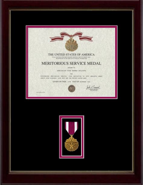 meritorious service medal httpwwwmilitarymemoriesandmorecom