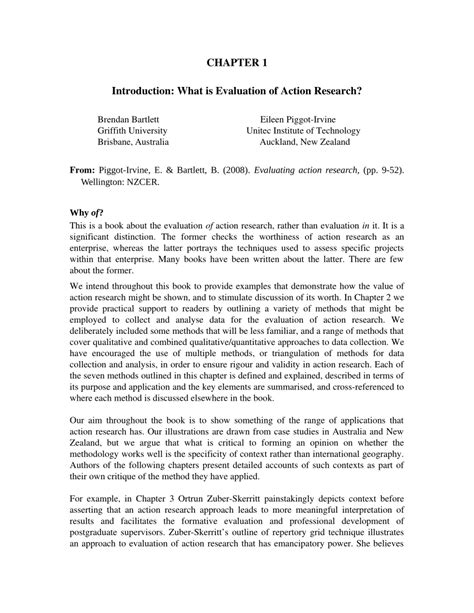 introduction   evaluation  action research